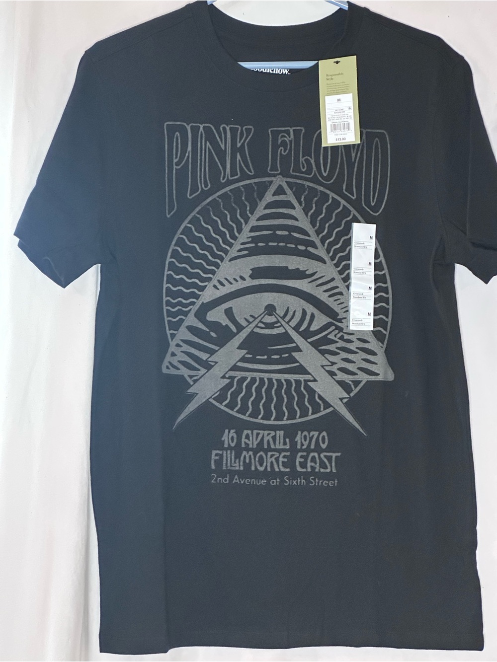 Goodfellow & Co Black Pink Floyd Graphic Tee